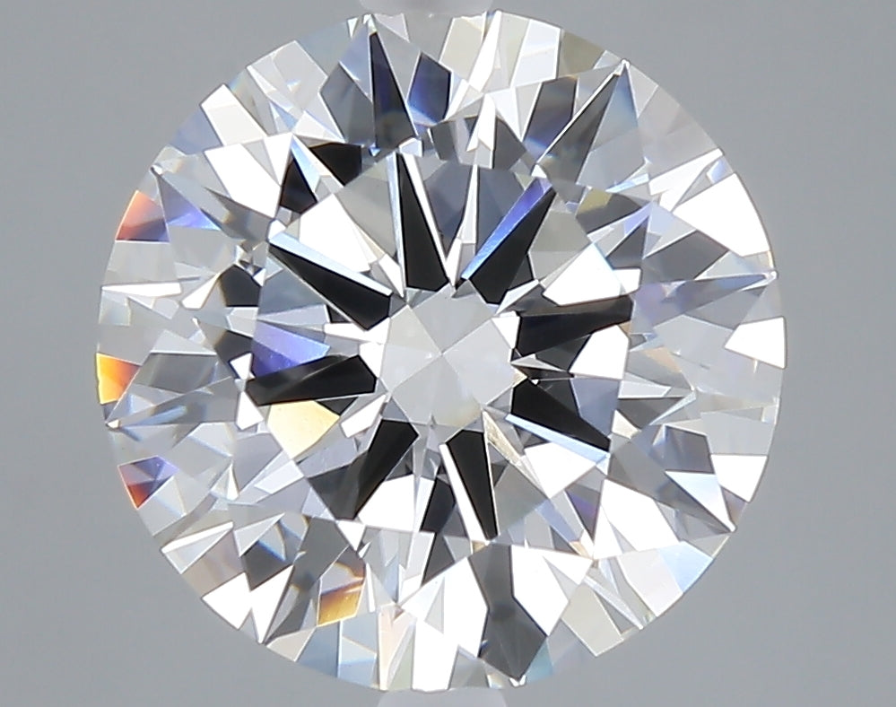 5.04 carat round lab grown diamond E color VVS2 clarity