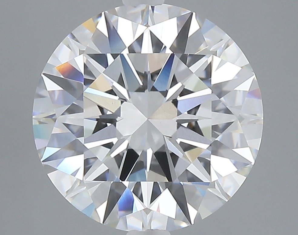 5.09 carat round lab grown diamond F color VVS2 clarity