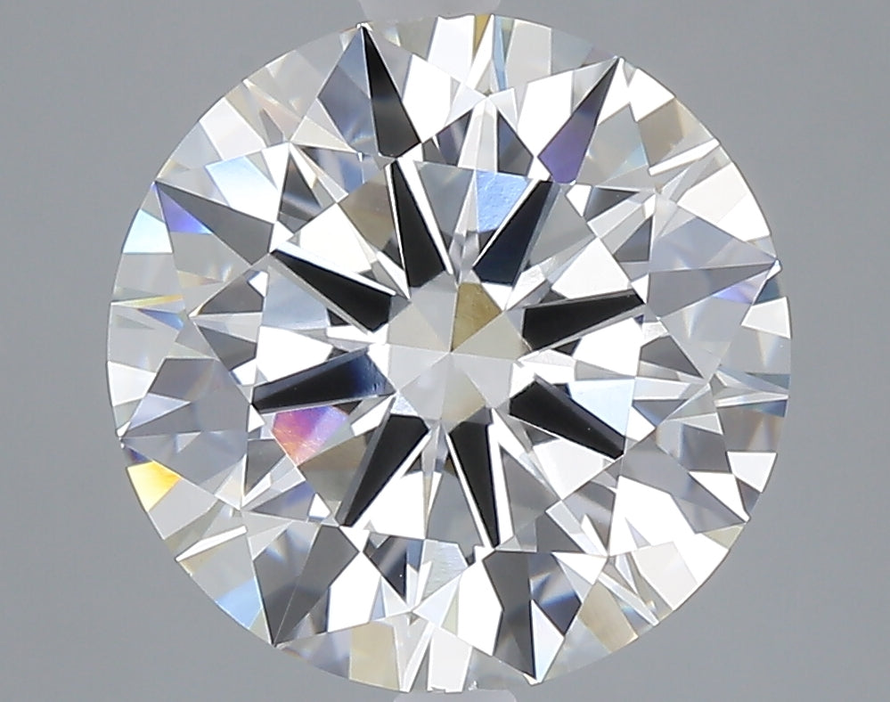 5.06 carat round lab grown diamond F color VVS2 clarity