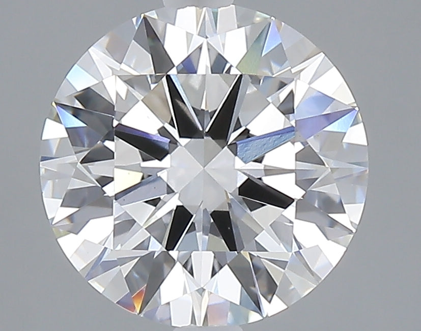 3.01 carat round lab grown diamond E color VVS2 clarity