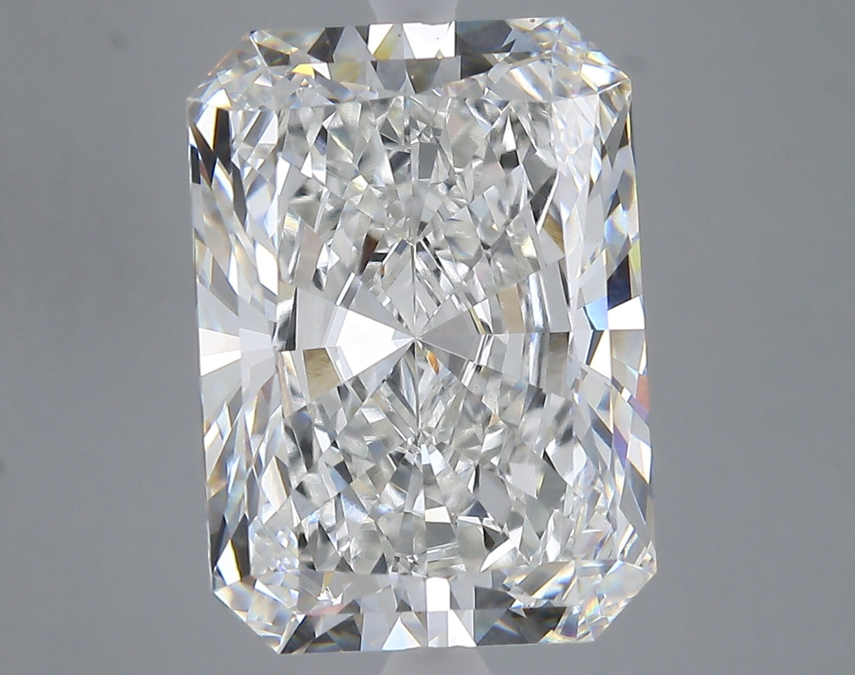 10.40 carat radiant lab grown diamond F color VVS2 clarity