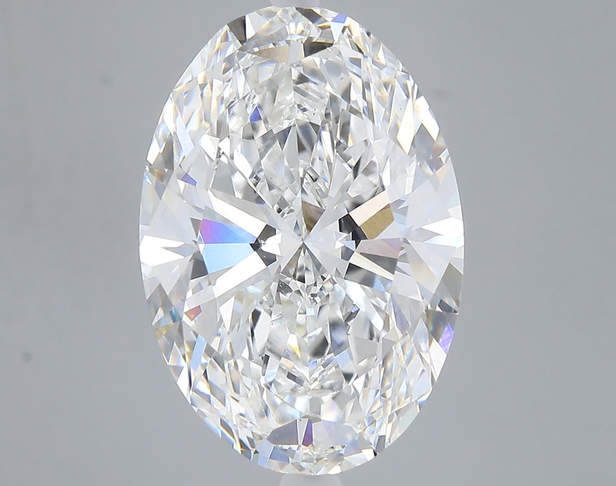 10.06 carat oval lab grown diamond E color VVS2 clarity