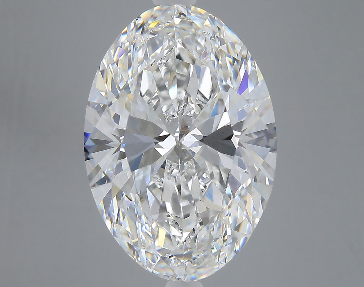 10.05 carat oval lab grown diamond F color VS1 clarity