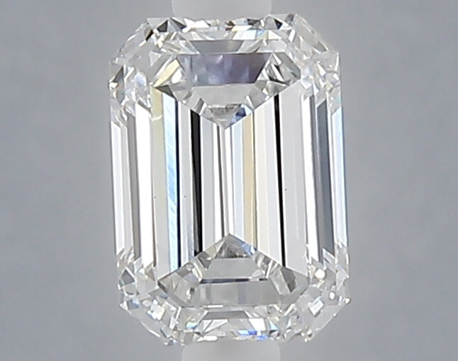 1.00 carat emerald lab grown diamond E color VVS2 clarity