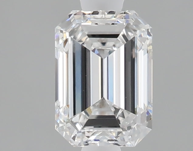 1.02 carat emerald lab grown diamond D color VVS2 clarity