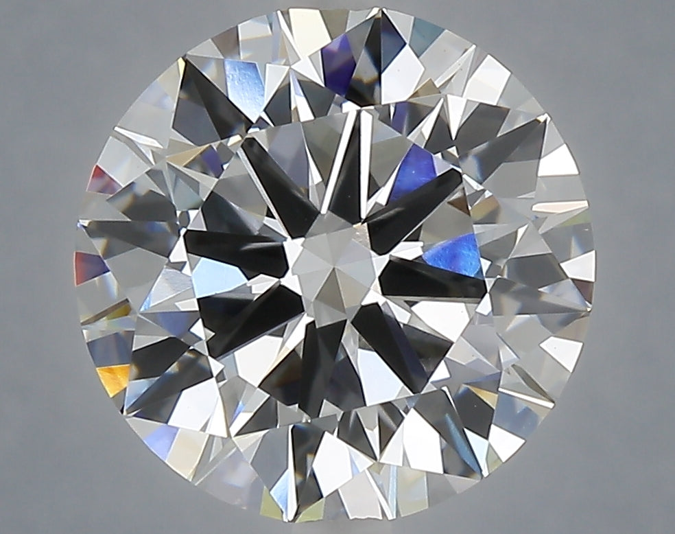 5.00 carat round lab grown diamond E color VVS2 clarity