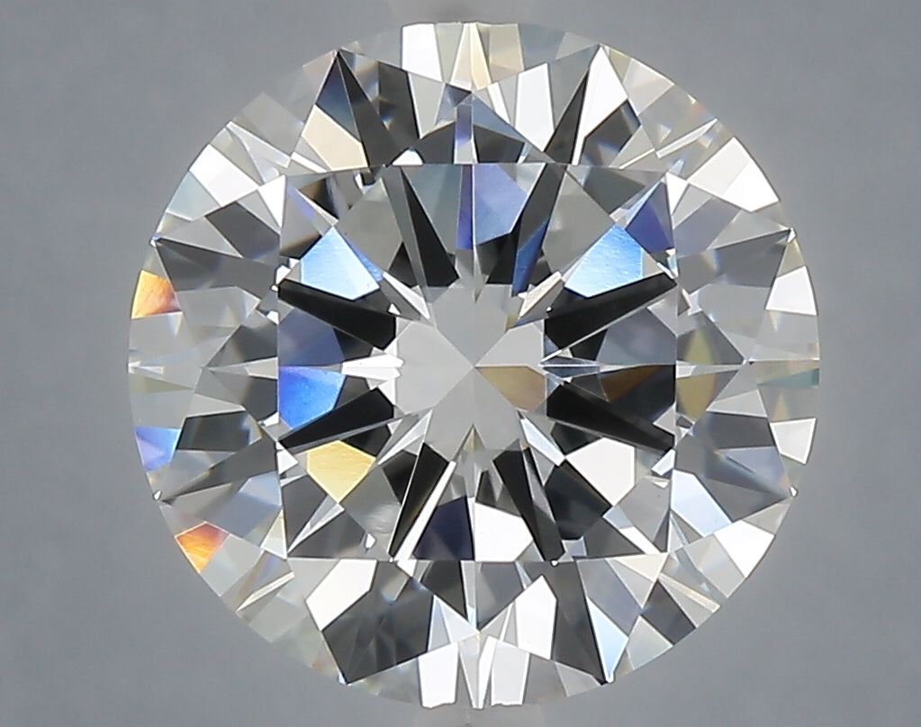 5.00 carat round lab grown diamond F color VVS2 clarity