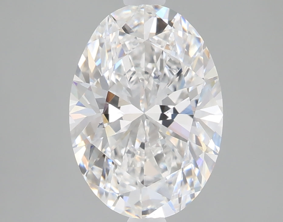 2.50 carat oval lab grown diamond E color VVS2 clarity