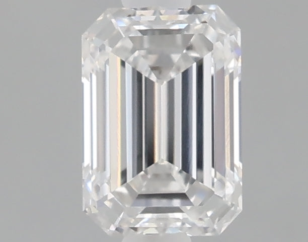 1.07 carat emerald lab grown diamond E color VVS2 clarity