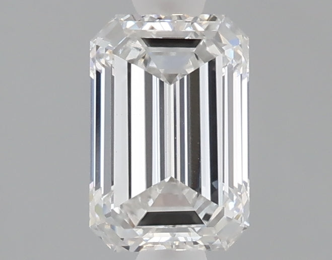 1.07 carat emerald lab grown diamond E color VVS2 clarity