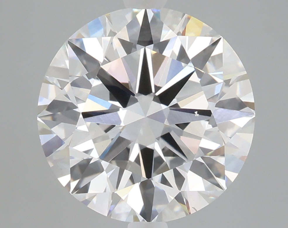 5.26 carat round lab grown diamond F color VS1 clarity