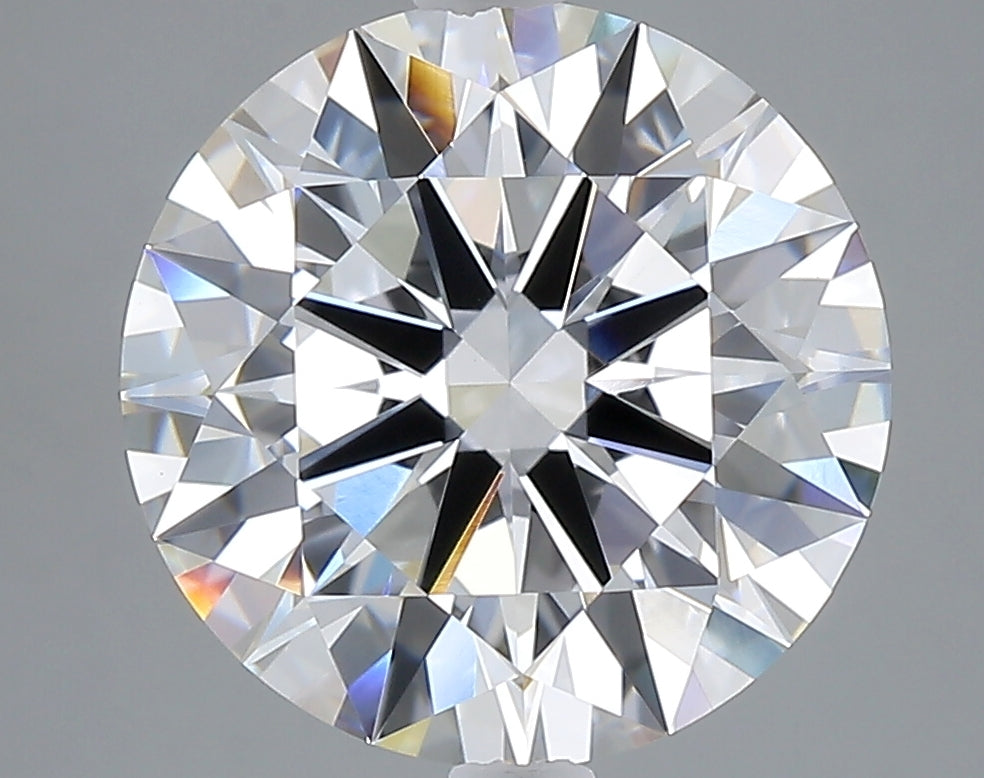 5.09 carat round lab grown diamond E color VVS2 clarity