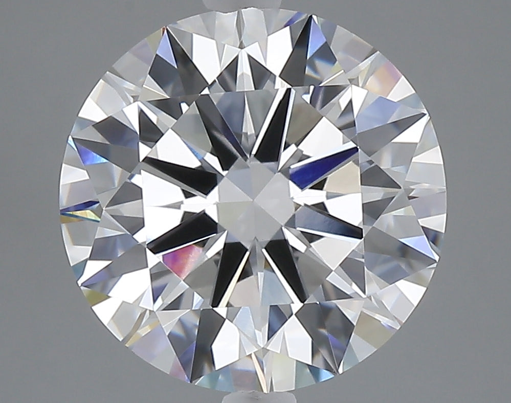 5.03 carat round lab grown diamond E color VVS2 clarity