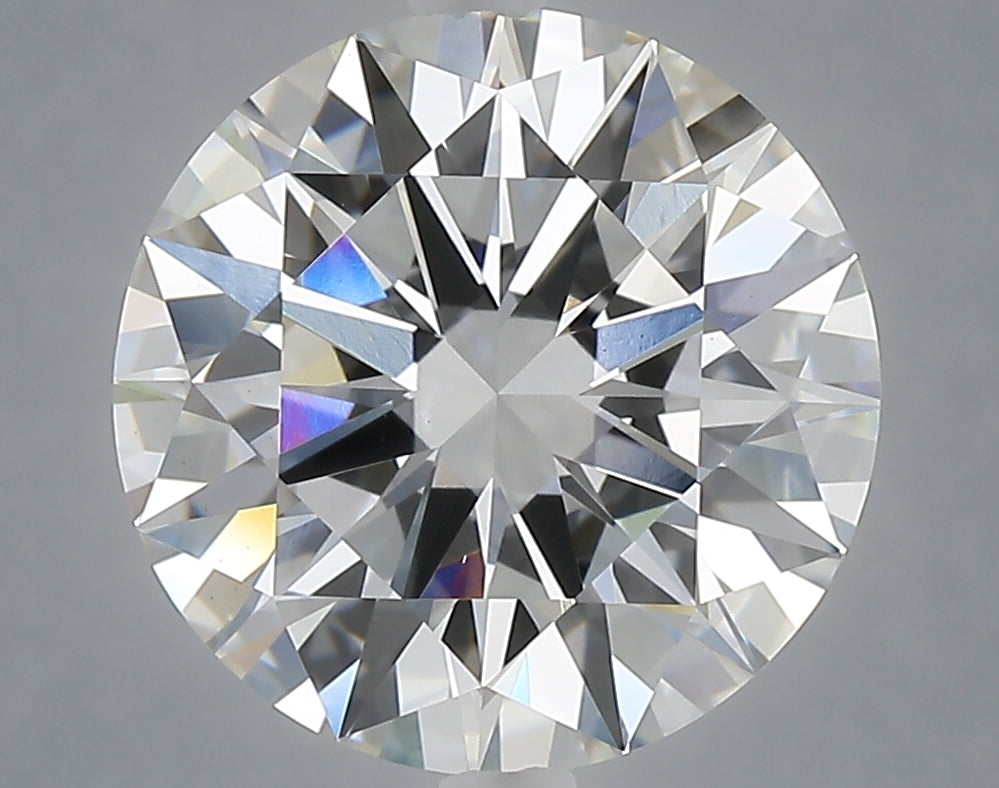 5.02 carat round lab grown diamond F color VS1 clarity
