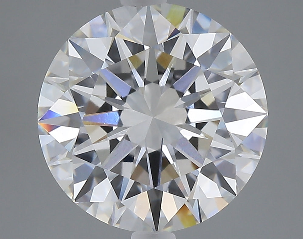 5.05 carat round lab grown diamond E color VVS2 clarity