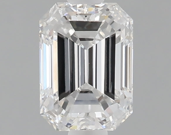1.05 carat emerald lab grown diamond E color VVS2 clarity
