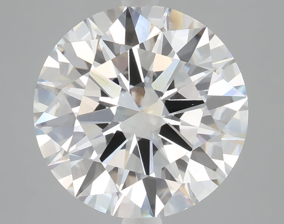 5.05 carat round lab grown diamond F color VVS2 clarity
