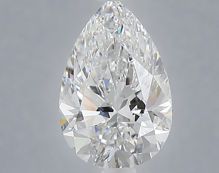 1.56 carat pear lab grown diamond D color VVS2 clarity