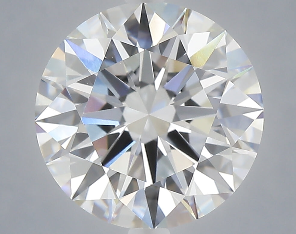 5.03 carat round lab grown diamond E color VVS2 clarity