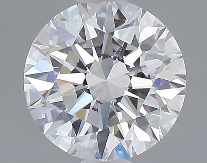 1.07 carat round lab grown diamond D color VVS2 clarity