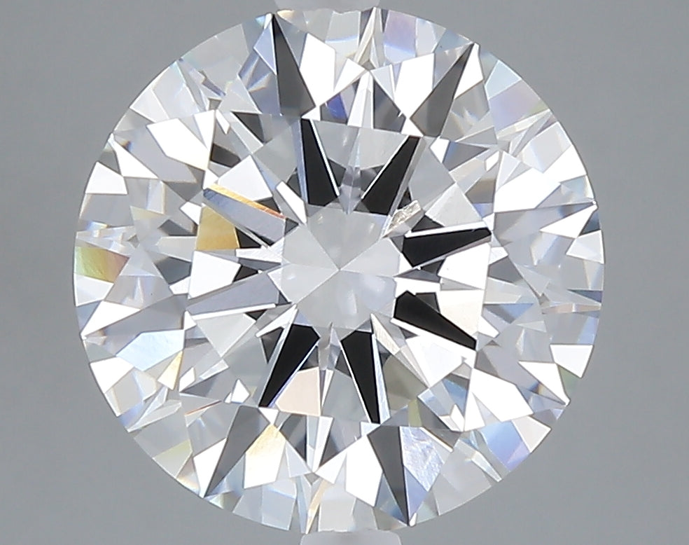 5.03 carat round lab grown diamond E color VVS2 clarity