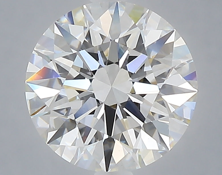 2.56 carat round lab grown diamond E color VVS2 clarity