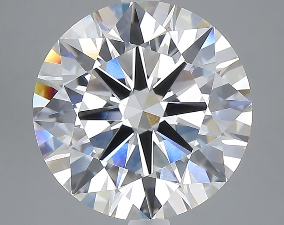5.03 carat round lab grown diamond F color VS1 clarity