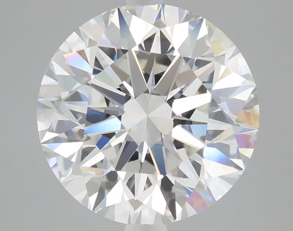 5.08 carat round lab grown diamond E color VVS2 clarity