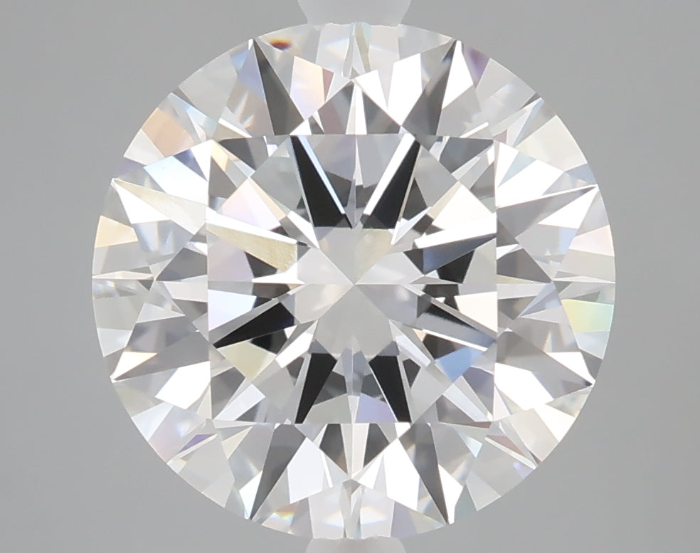 5.07 carat round lab grown diamond F color VVS2 clarity