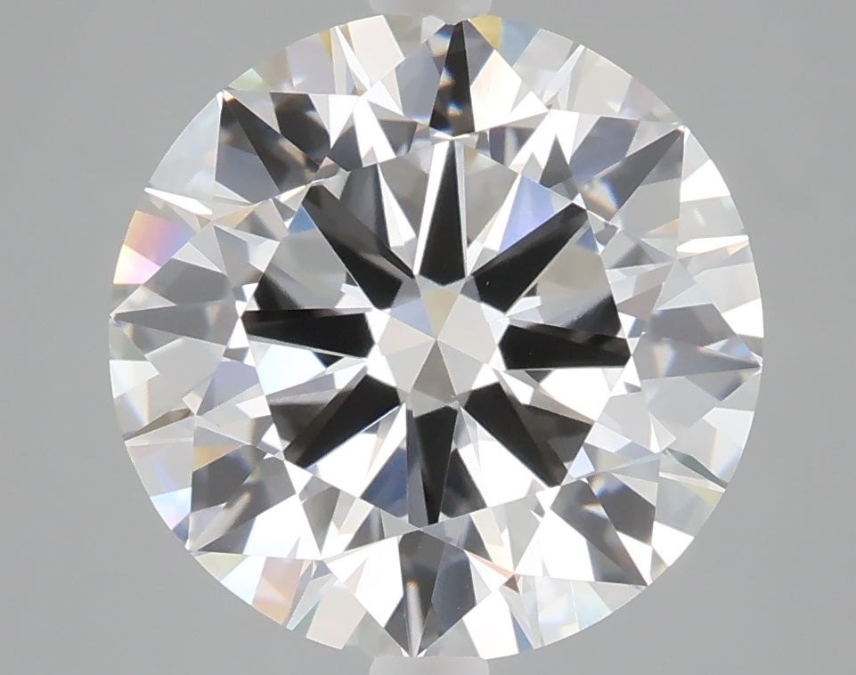5.01 carat round lab grown diamond E color VVS2 clarity