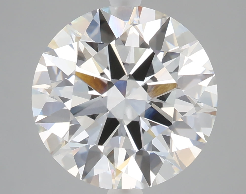 5.01 carat round lab grown diamond F color VVS2 clarity