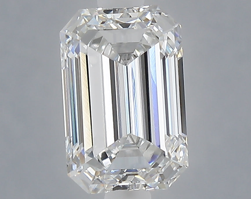 1.53 carat emerald lab grown diamond D color VVS2 clarity