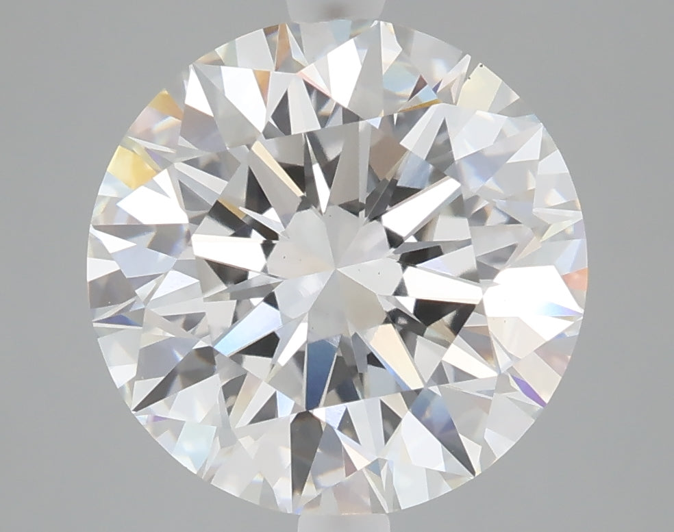 5.06 carat round lab grown diamond E color VS1 clarity