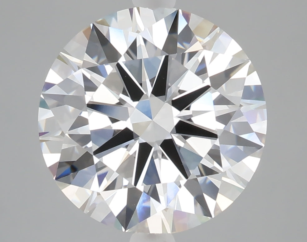 5.07 carat round lab grown diamond F color VVS2 clarity