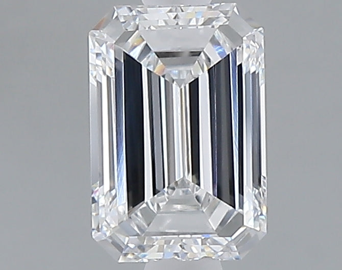 1.06 carat emerald lab grown diamond D color VVS2 clarity