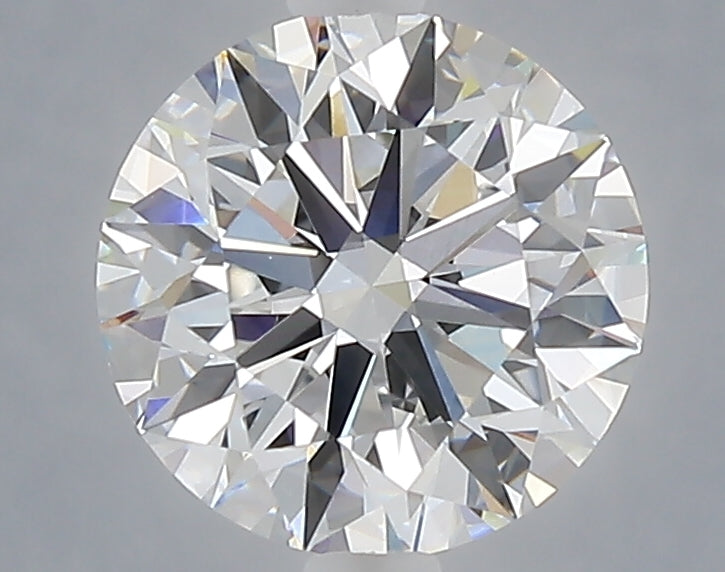 2.02 carat round lab grown diamond E color VVS2 clarity