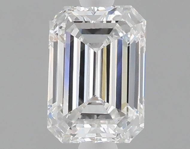 1.07 carat emerald lab grown diamond E color VVS2 clarity