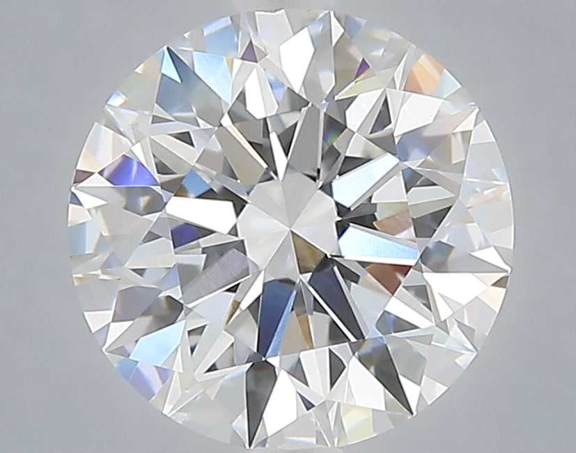 3.06 carat round lab grown diamond E color VVS2 clarity
