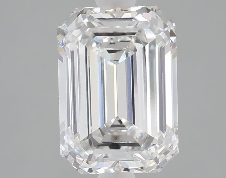 2.09 carat emerald lab grown diamond E color VVS2 clarity