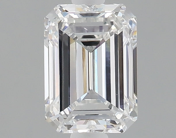 1.00 carat emerald lab grown diamond D color VVS2 clarity