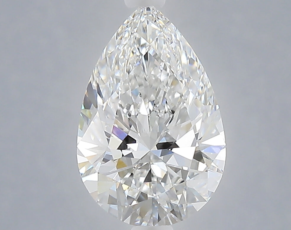 2.08 carat pear lab grown diamond E color VS1 clarity