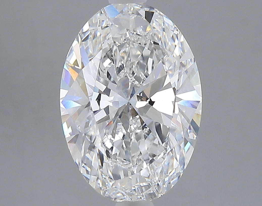 3.04 carat oval lab grown diamond D color VVS2 clarity