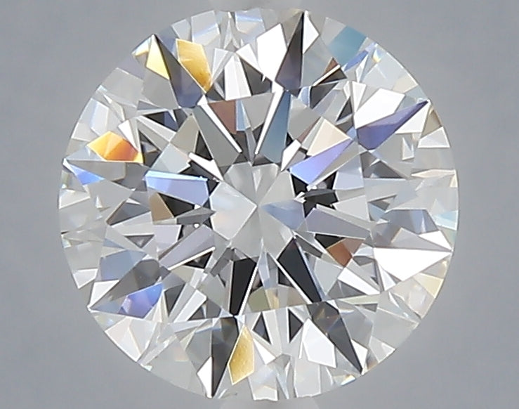 2.10 carat round lab grown diamond F color VVS2 clarity