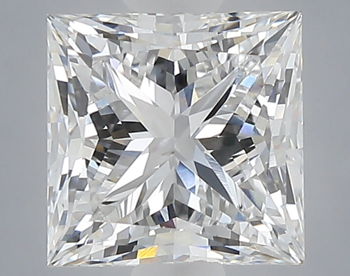 1.10 carat princess lab grown diamond D color VVS2 clarity
