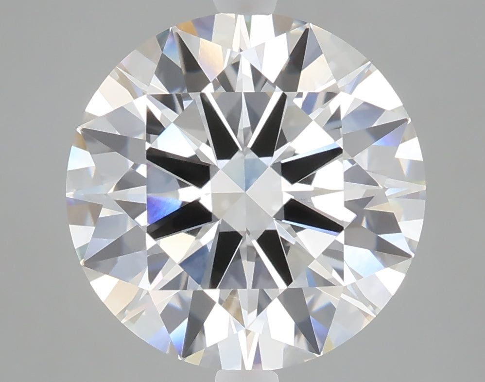 5.02 carat round lab grown diamond F color VVS2 clarity