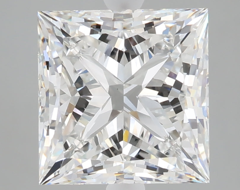 4.06 carat princess lab grown diamond F color VS1 clarity