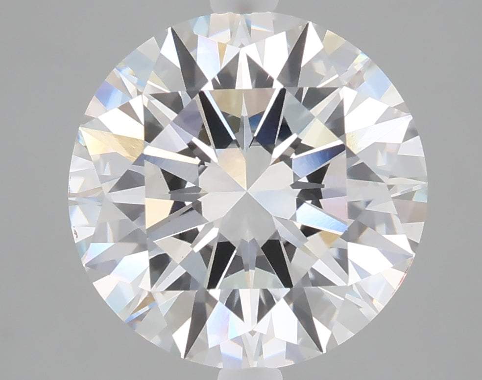 5.03 carat round lab grown diamond E color VVS2 clarity