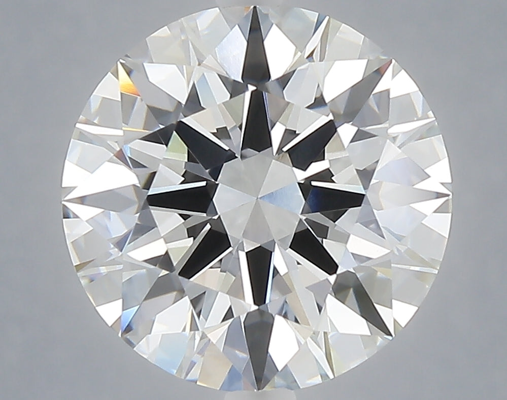 5.04 carat round lab grown diamond F color VVS2 clarity