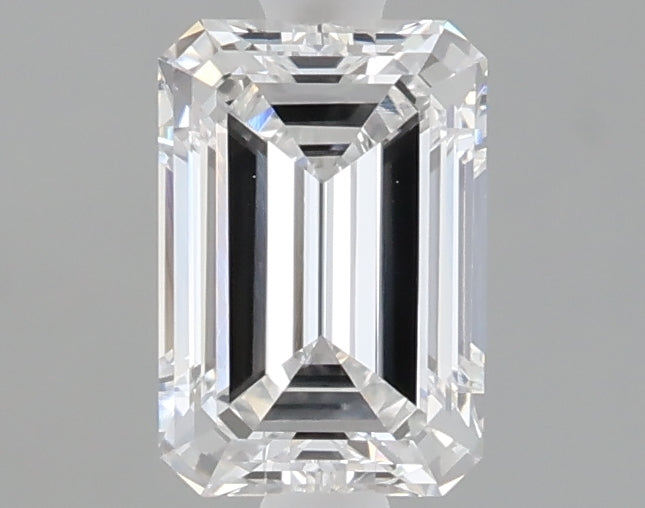 1.02 carat emerald lab grown diamond D color VVS2 clarity