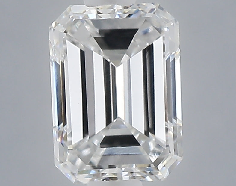 1.02 carat emerald lab grown diamond E color VVS2 clarity